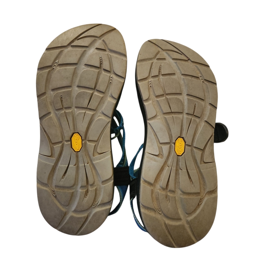 Chaco Yampa River Vibram Women’s Blue Strappy Toe Athletic Hiking Water Sandals - Picture 3 of 4